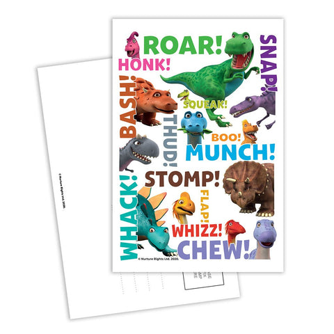 Dinosaur Roar Names Postcard