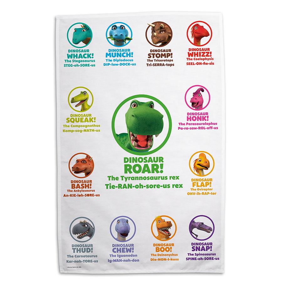 Dinosaur Roar Pronunciation Tea Towel