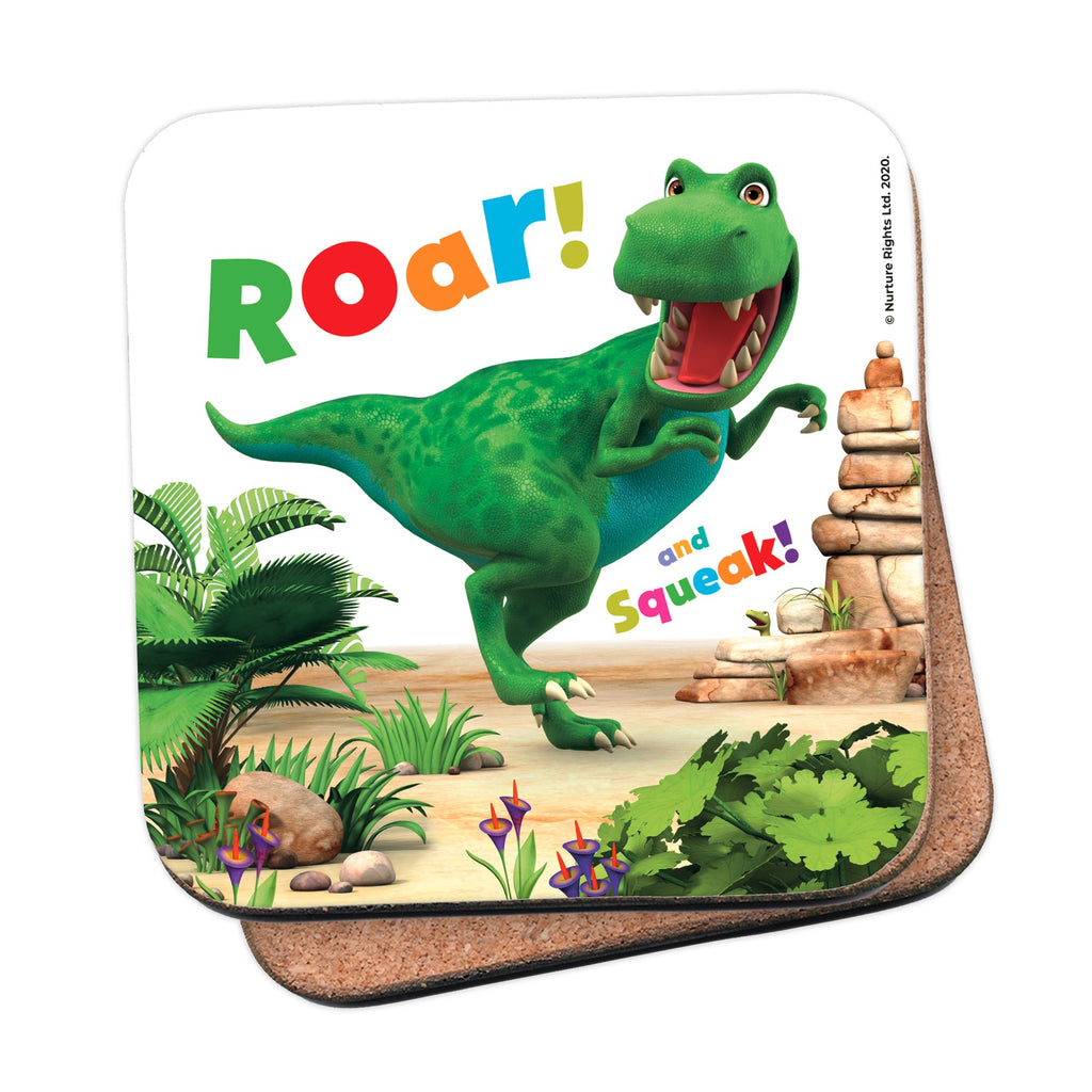 Dinosaur Roar Scenes Cork Coaster
