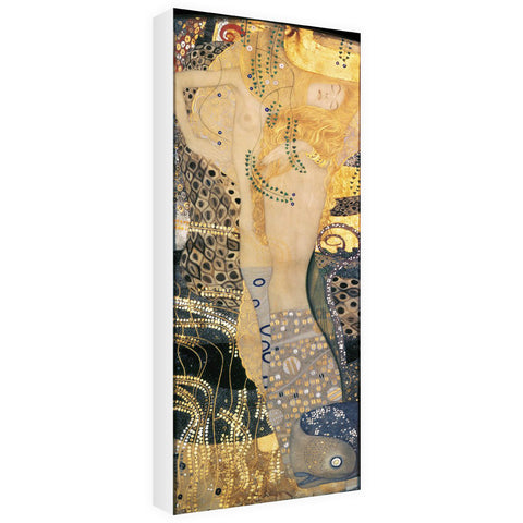 Water Serpents I, 1904-07 (oil on canvas) by Gustav Klimt 20cm x 20cm Mini Mounted Print