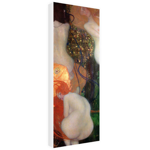 Goldfish, 1901-02 (oil on canvas) by Gustav Klimt 20cm x 20cm Mini Mounted Print