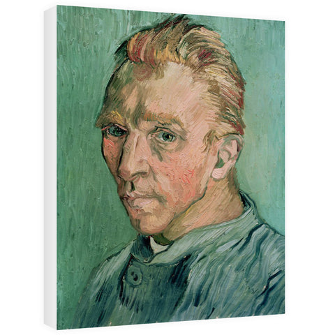 Self Portrait, 1889 (oil on canvas) by Vincent van Gogh 20cm x 20cm Mini Mounted Print