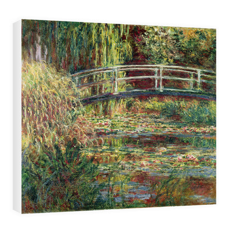 Waterlily Pond: Pink Harmony, 1900 (oil on canvas) by Claude Monet 20cm x 20cm Mini Mounted Print