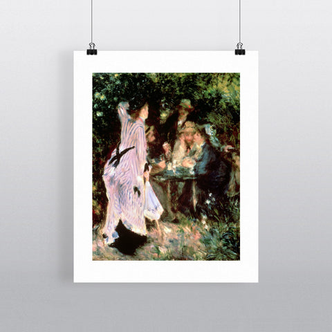 In the Garden, or Under the Trees of the Moulin de la Galette, 1875 (oil on canvas) by Pierre Auguste Renoir 20cm x 20cm Mini Mounted Print
