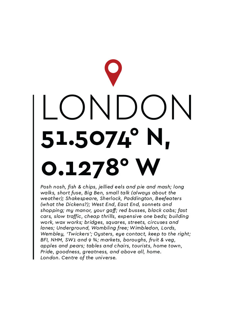 YAH001 You Are Here - London
