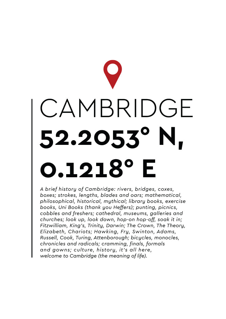 YAH008 You Are Here - Cambridge