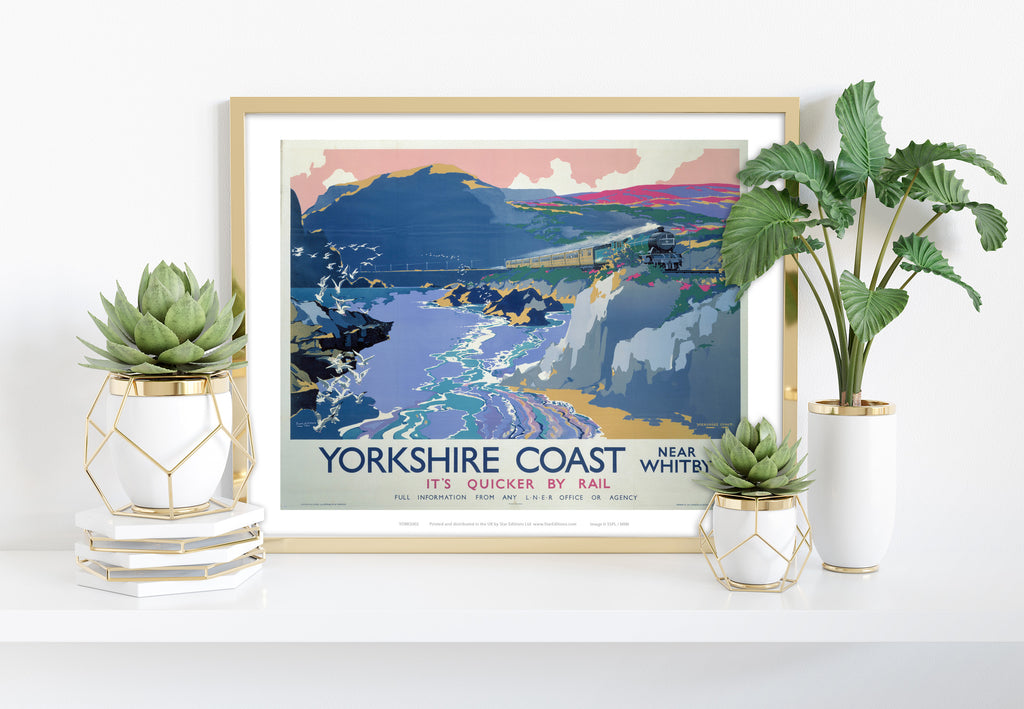 Yorkshire Coast Near Whitby - 11X14inch Premium Art Print