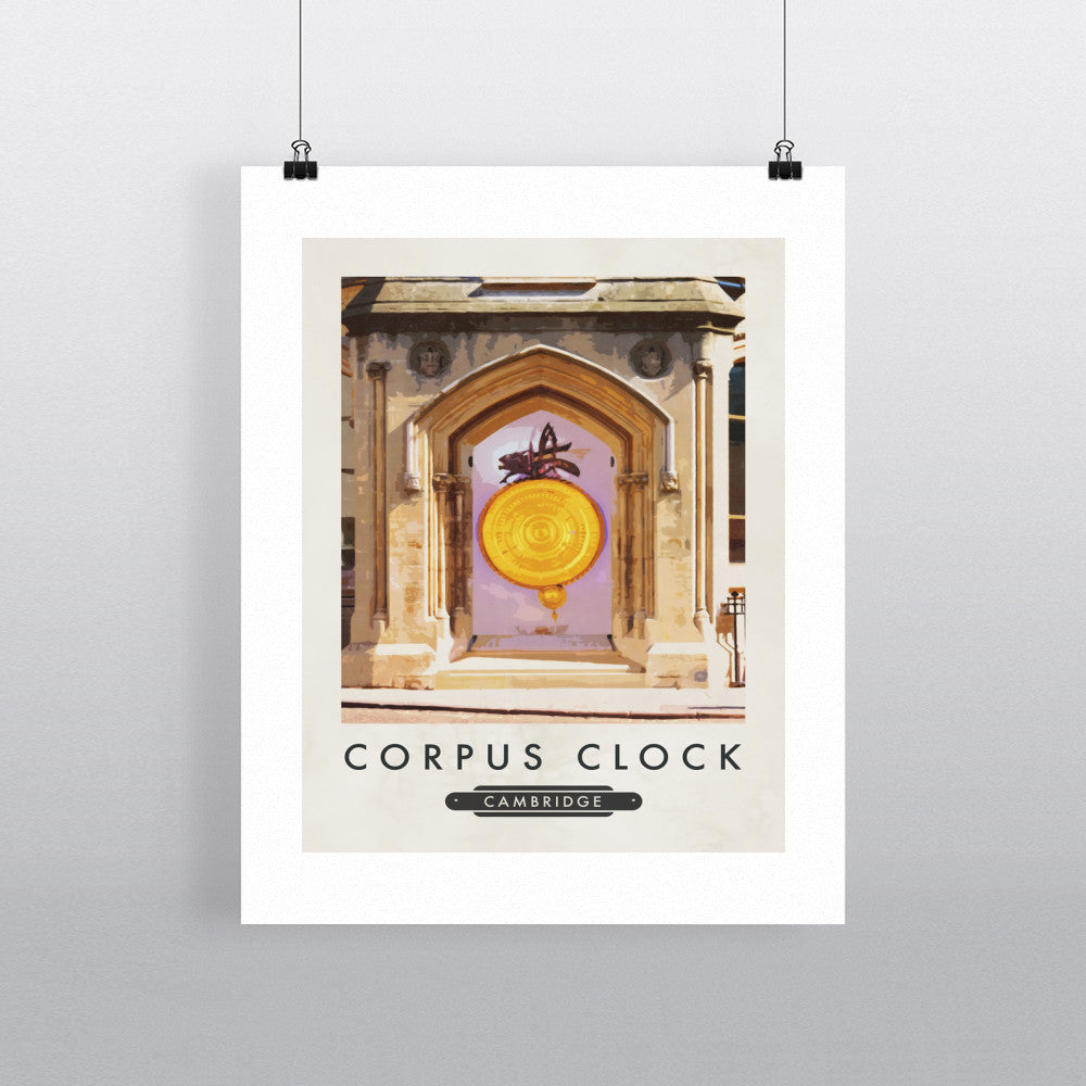 The Corpus Clock, Cambridge 11x14 Print