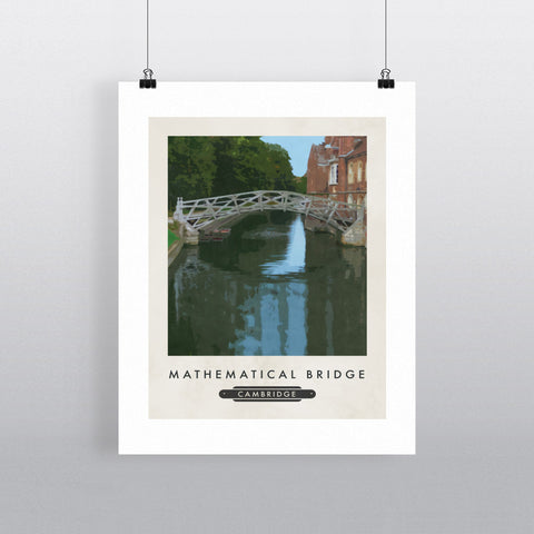 The Mathematical Bridge, Cambridge 11x14 Print