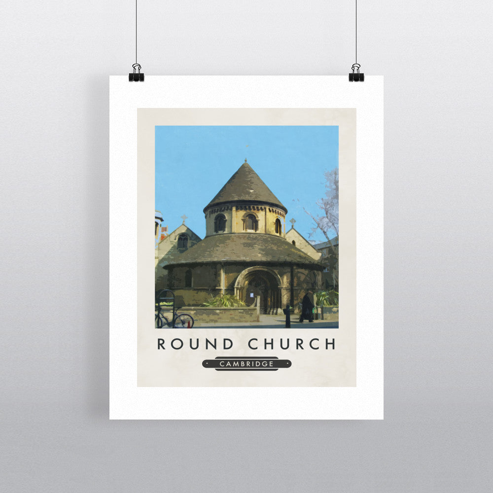 The Round Church, Cambridge 11x14 Print