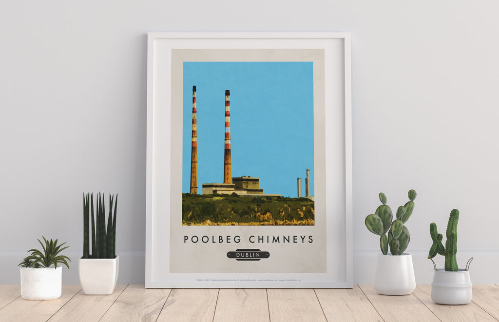 Poolbeg Chimneys, Dublin - 11X14inch Premium Art Print