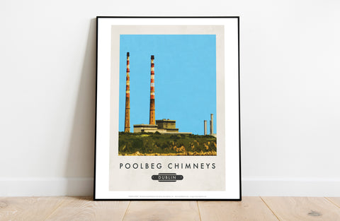 Poolbeg Chimneys, Dublin - 11X14inch Premium Art Print