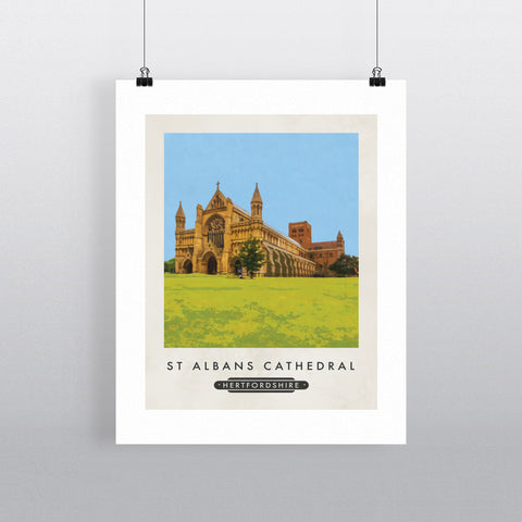 St Albans Cathedral, Hertfordshire 11x14 Print