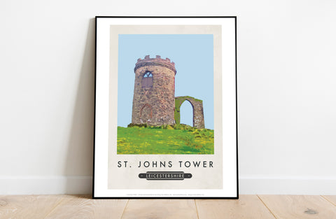 St. Johnd Tower, Leicestshire - 11X14inch Premium Art Print