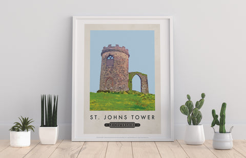 St. Johnd Tower, Leicestshire - 11X14inch Premium Art Print