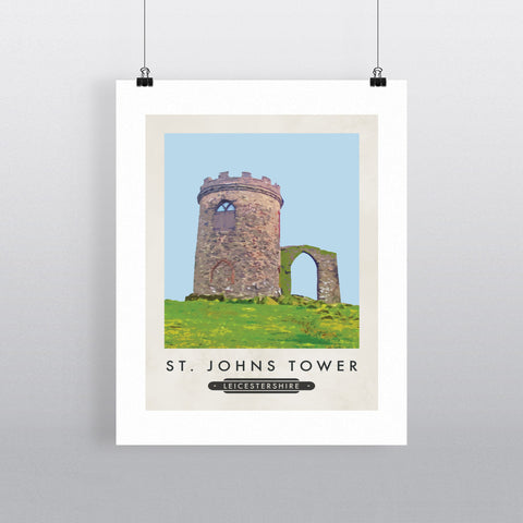 St Johns Tower, Leicestershire 11x14 Print
