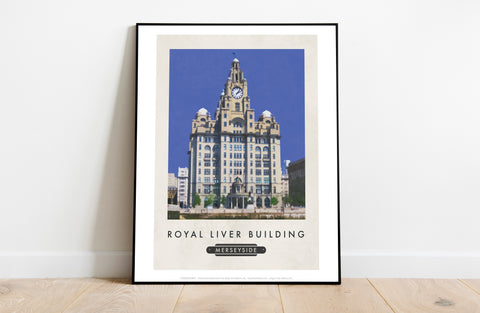 Royal Liver Building, Merseyside - 11X14inch Premium Art Print