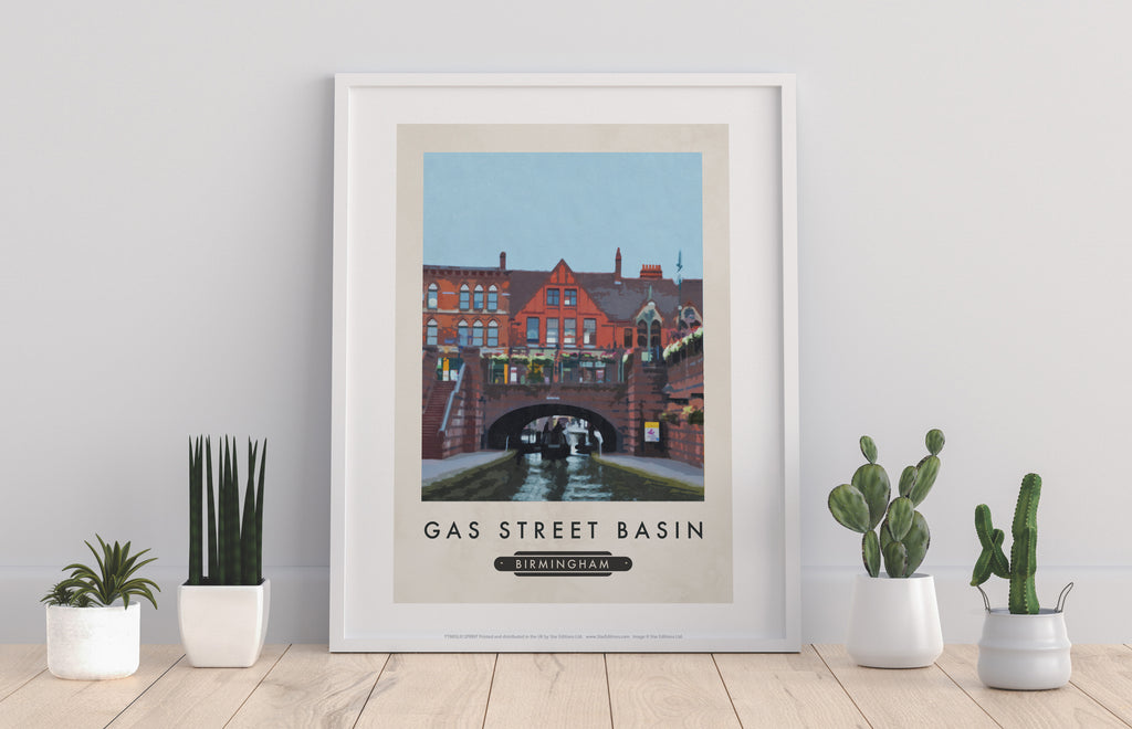 Gas Street Basin, Birmingham - 11X14inch Premium Art Print