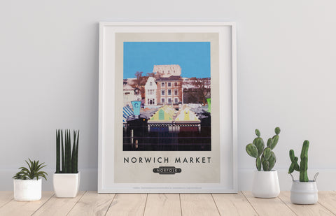 Norwich Market, Norfolk - 11X14inch Premium Art Print