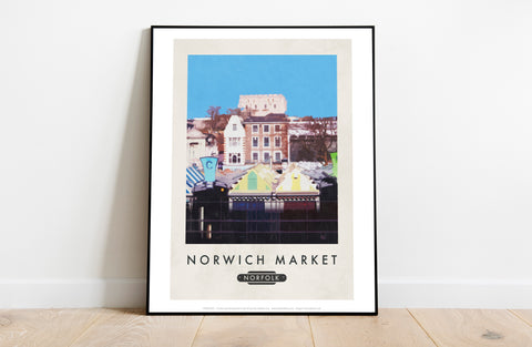 Norwich Market, Norfolk - 11X14inch Premium Art Print