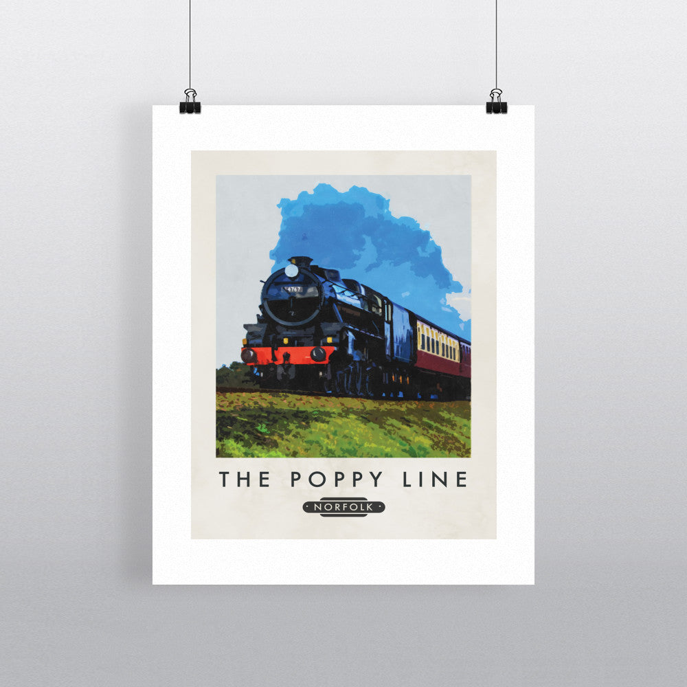 The Norfolk Poppy Line 11x14 Print