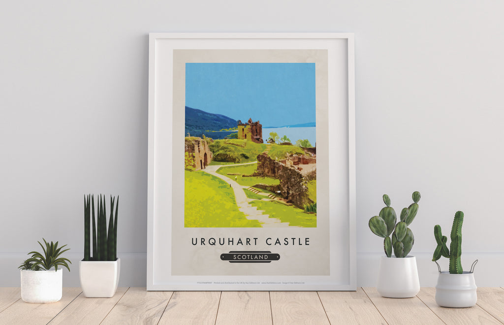 Urquhart Castle, Scotland - 11X14inch Premium Art Print