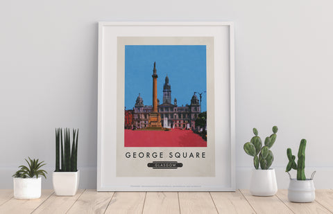 George Square, Glasgow - 11X14inch Premium Art Print