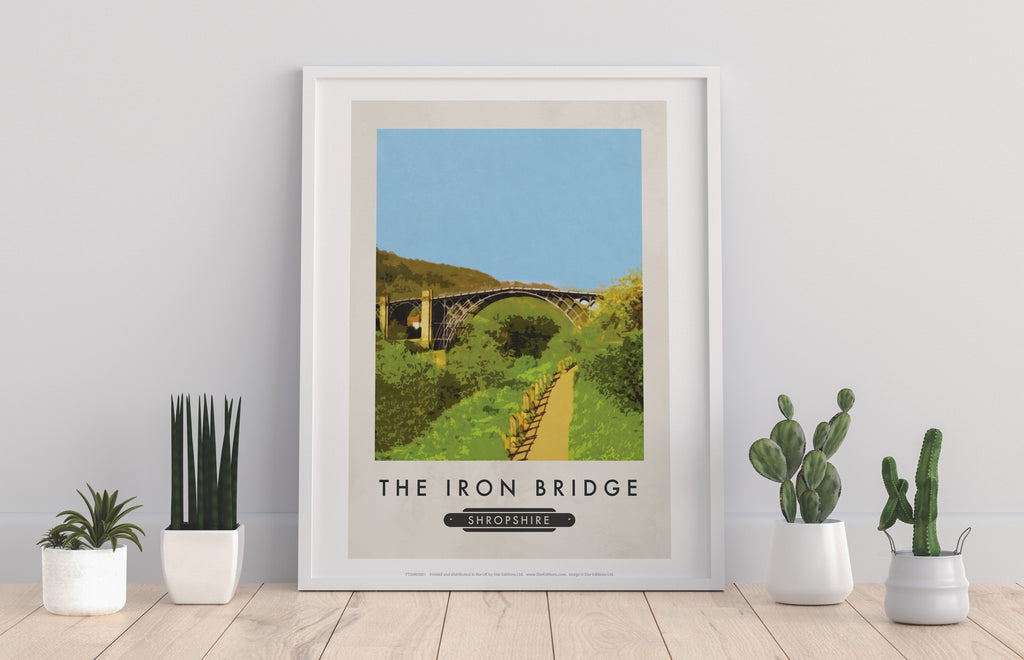 The Iron Bridge, Shropshire - 11X14inch Premium Art Print