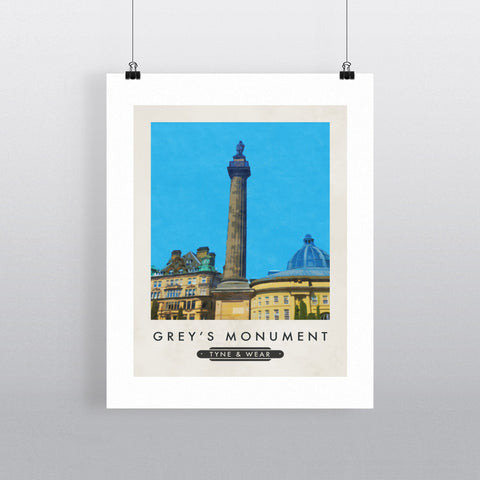 The Greys Monument, Newcastle-Upon-Tyne 11x14 Print
