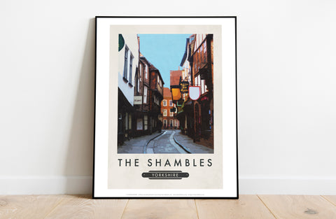 The Shambles, Yorkshire - 11X14inch Premium Art Print